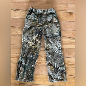 Kids Carhartt camo pants